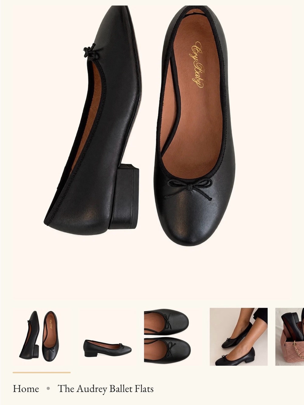 Everyday Ballet Flats โ Black